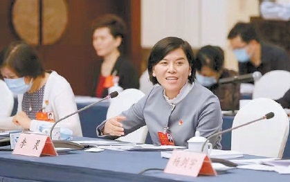 　李灵在2020年全国两会河南代表团会议上发言