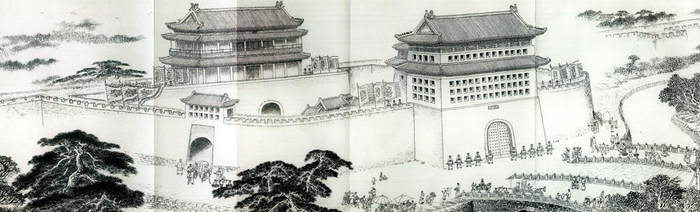 图为《京门九衢图》分段画卷——正阳门篇鉴赏