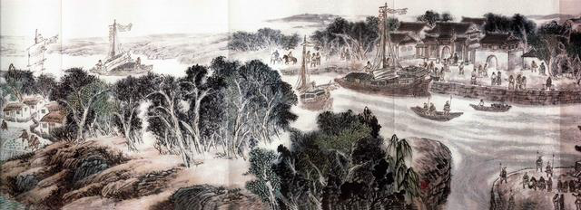 《古运回望图》分段画卷——张秋篇鉴赏