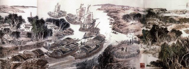 《古运回望图》分段画卷——张秋篇鉴赏