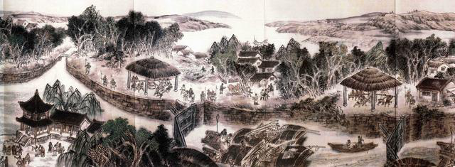 《古运回望图》分段画卷——张秋篇鉴赏