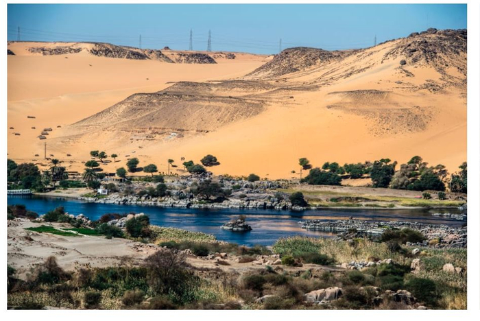 ▲埃及境内的尼罗河。图片来自网络。