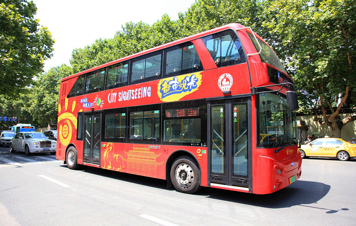 南京双层观光巴士（图片来源：CFP）