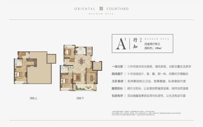 （建面约150㎡户型图，图片由开发商提供，央广网发）