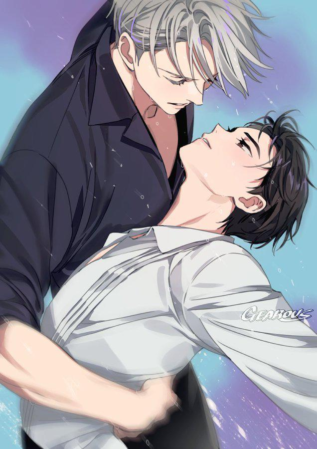 gearous太太新绘《冰上的尤里》维克多和勇利