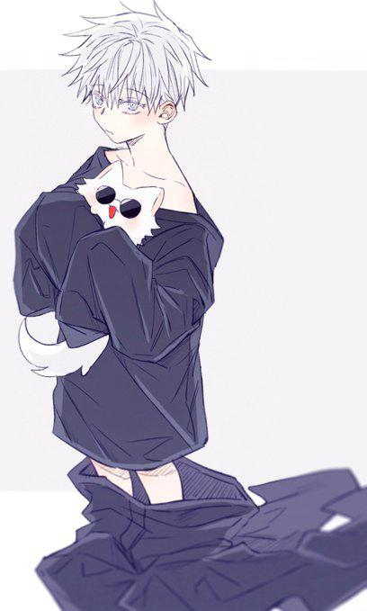 五条悟和五条喵哪一个更可爱呢？ twi：dmsco1803