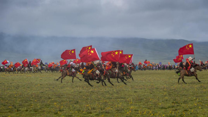 摄影作品投稿：王奎 《欢腾的毛垭草原》组图1