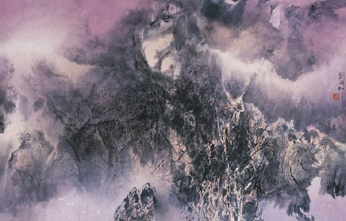 著名画家刘国松精品水墨画作品欣赏|刘国松|水墨画|精品_新浪新闻