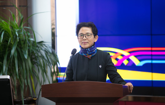 黑龙江外国语学院校长刘英。黑龙江外国语学院 供图