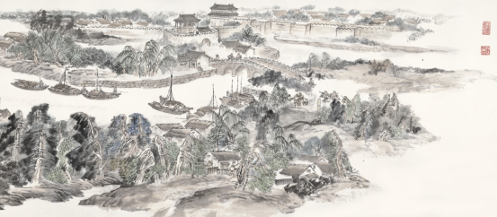 （《古运回望图》卷首节选）