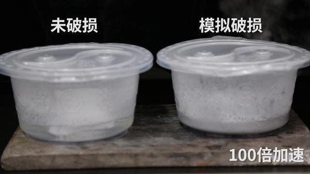 自热锅加热时包装盒变形测试