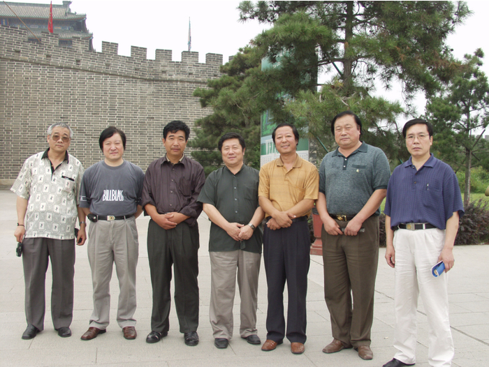 （《古运回望图》创作组采风过程合影）