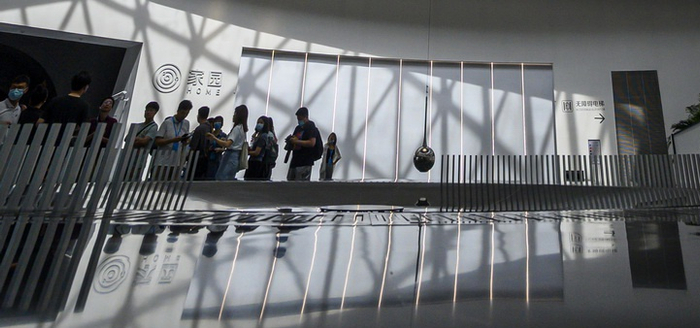 傅科摆。澎湃新闻记者孙湛图