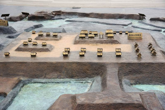 良渚古城遗址模型
