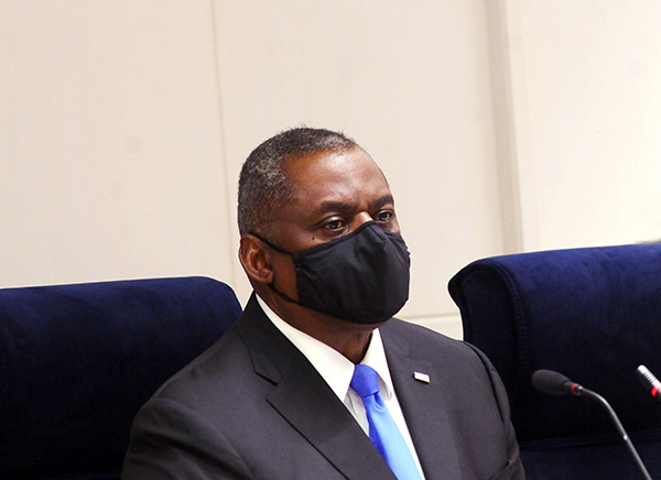 美国国防部长奥斯汀。人民视觉&nbsp; 资料图