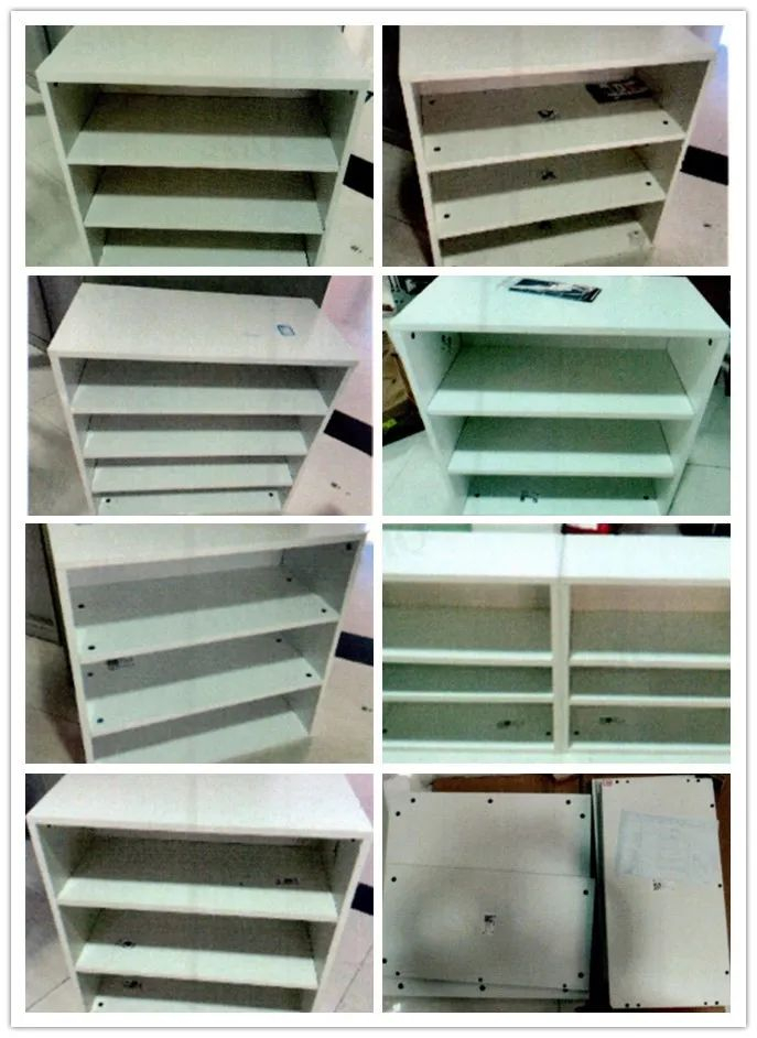 ▲此次8款定制鞋柜板材均为刨花板