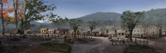 影片中的“三湾村”。片方供图