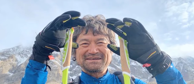 韩国“无指登山家”金洪彬 图源：视频截图