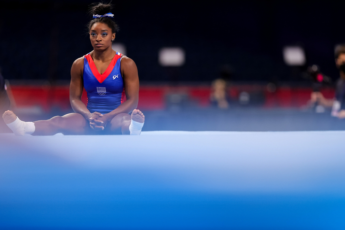 美国体操队核心人物拜尔斯。