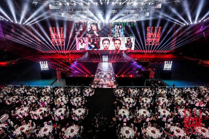 在成都举办的ELLE风尚大典暨全球75周年庆典现场。