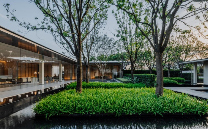 （万科沐拾示范区实景图，万科地产供图，央广网发）