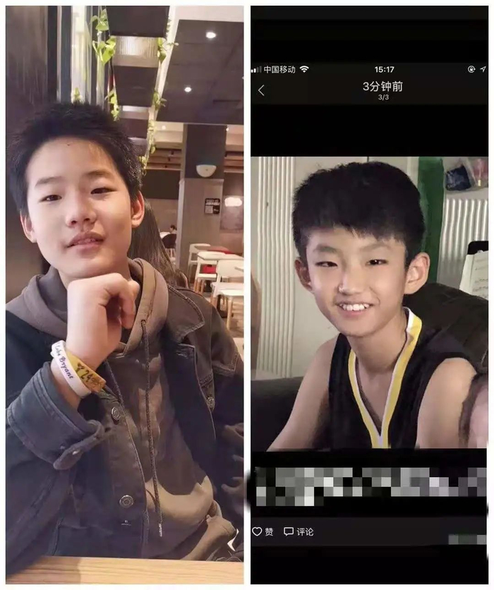 ▲家属称二人于隧道内失联已超过48小时。左为许玉昆，右为李浩鸣。受访者供图