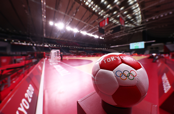 2021年7月22日，日本东京，2020东京奥运会7月22日，手球场馆国立代代木体育馆即景。 视觉中国 图