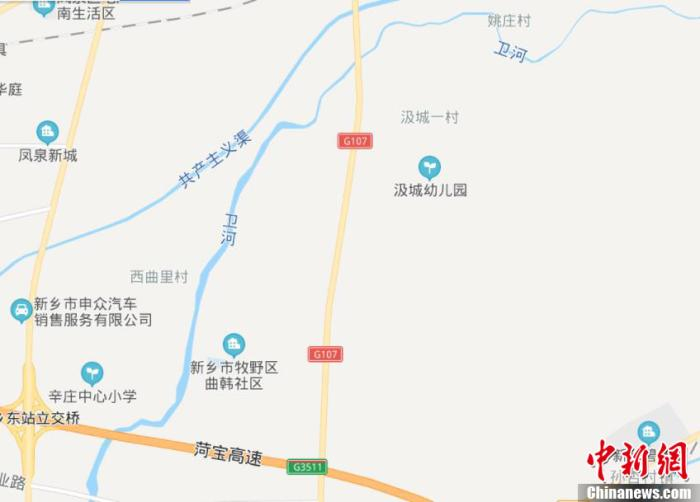 图为两条河流和周边村庄关系示意图