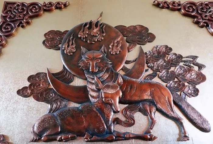 蒙古人远古图腾苍狼白鹿