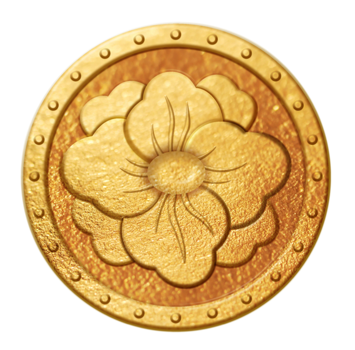 女装纽扣牡丹纹别设计图。受访者供图