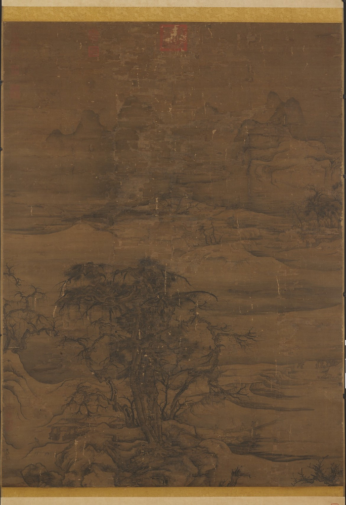 宋宋人《寒林待渡图》台北故宫博物院藏