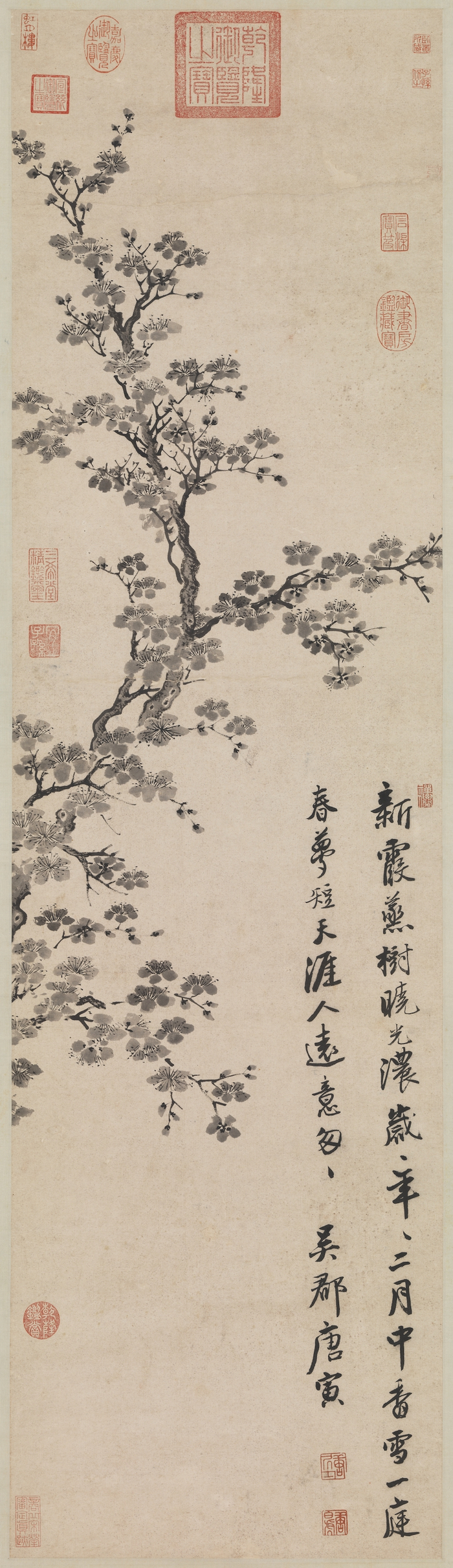 明唐寅《杏花图》台北故宫博物院藏