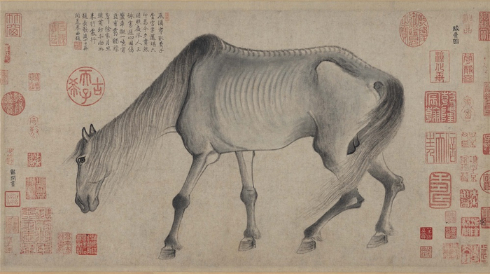 南宋龚开《骏骨图》大阪市立美术馆藏