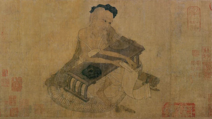 唐王维《伏生授经图》阿部藏品（非本次展品）