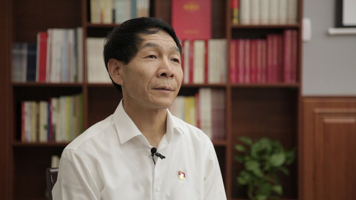 近日，岐山县委书记苏少敏接受央广网专访（央广网记者 视频截图）