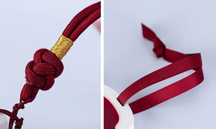 ▲中国结挂绳：古典韵味，有吉祥寓意。