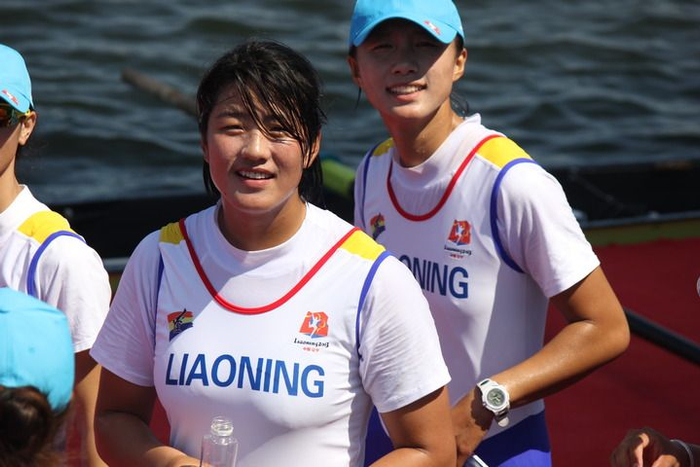 崔晓桐在第十二届全运会上。（谢秋林 摄）