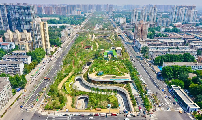 幸福林带建设成果（央广网发 中建一局西北公司 供图 ）