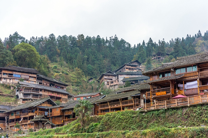 郎德苗寨一角。（央广网发 视觉中国供图）