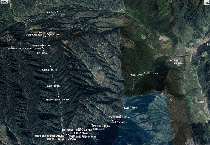 本次科考探险线路分析图 供图 龚剑