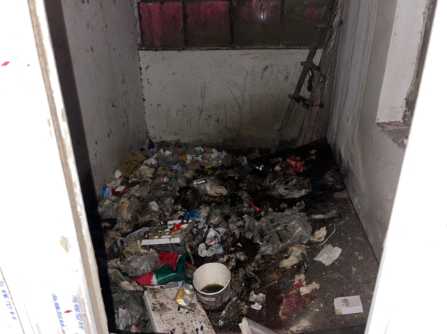 红莲南村46号院2号塔楼的天井