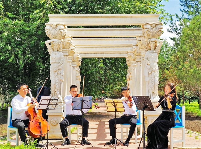 置身森林之间，奏响华美乐曲。