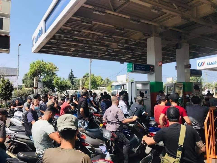 黎巴嫩没有燃料的加油站  采访对象供图