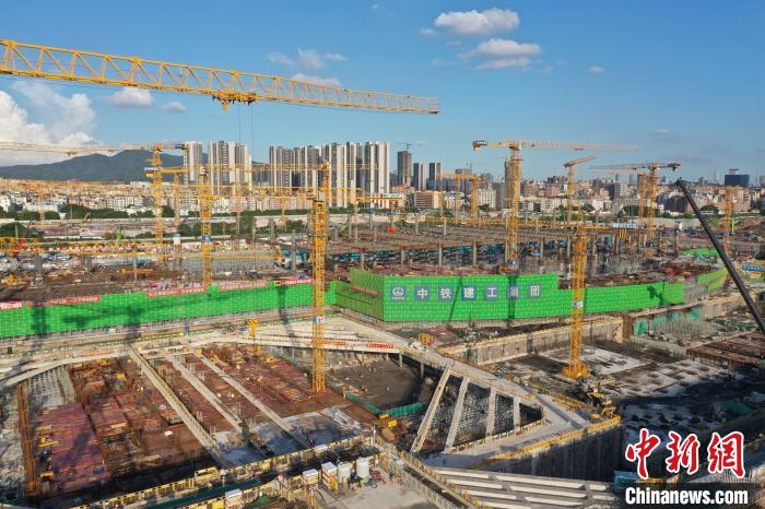 白云站现状航拍图。 中铁建工供图