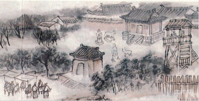 （《古运回望图》苏禄国东王墓）