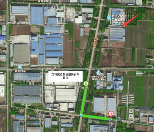 英科医疗距蓝帆医疗仅540米