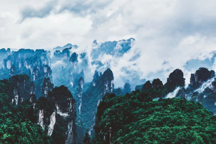 △张家界如水墨画般的仙境/图虫