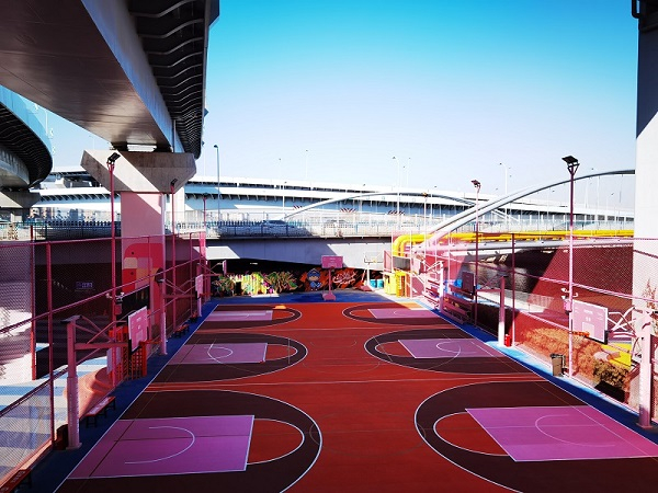 图说：长宁区中环高架苏州河桥下公共空间