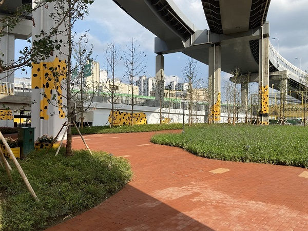 图说：长宁区中环高架苏州河桥下公共空间