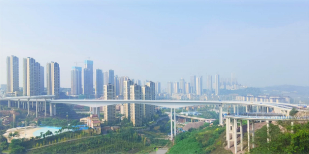 H5-1路道路及配套工程特大桥 渝高公司供图